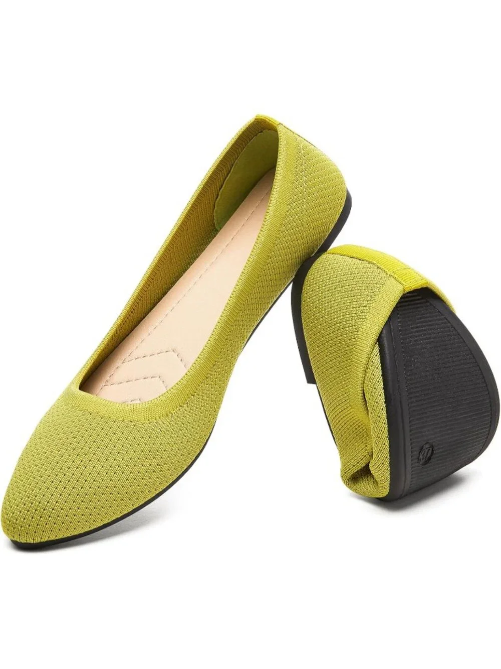 Women’s Viridis Ballet Flats Comfortable Mesh Pointed Toe Slip On Dress Shoes